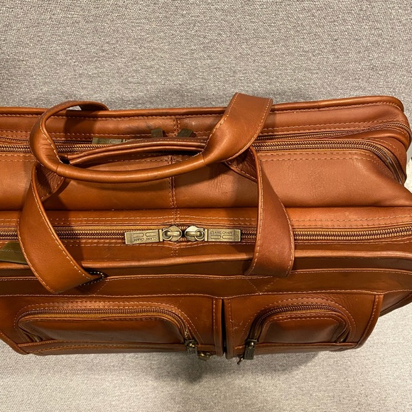 Claire Chase Leather Briefcase With Strap - Picture 3 of 10